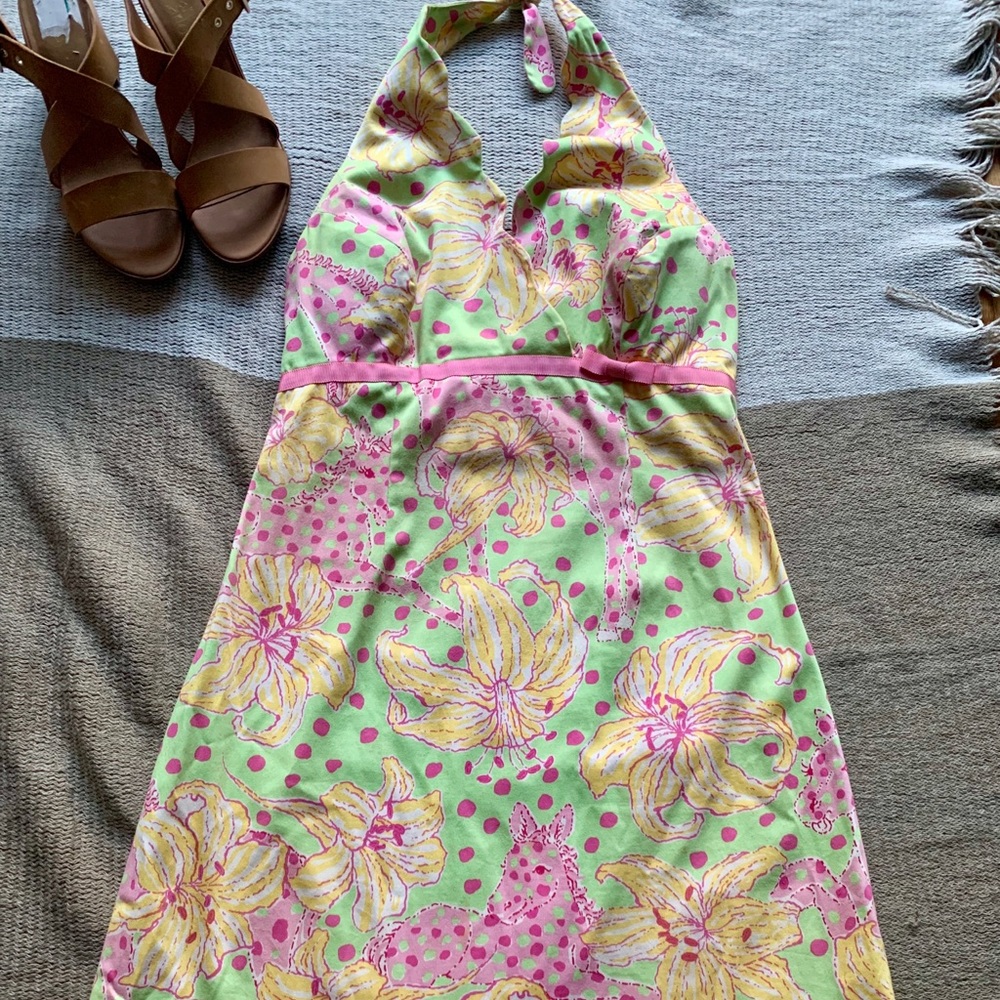 Vintage Lily Pulitzer Pink Pony Dress Size 6